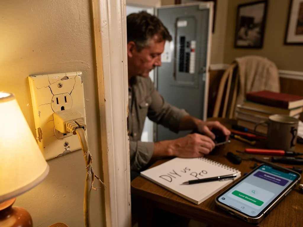 DIY vs When to Call a Pro for a Home Electrical Issue